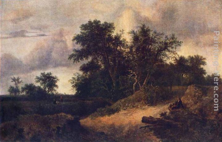 Jacob van Ruisdael Landscape with a House in the Grove